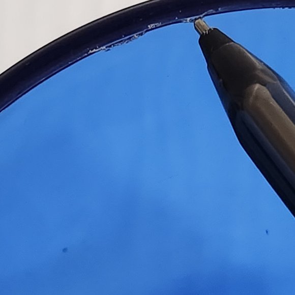 Cobalt Blue Two Handled LE Smith Vintage Art Deco Vase - Picture 9 of 10